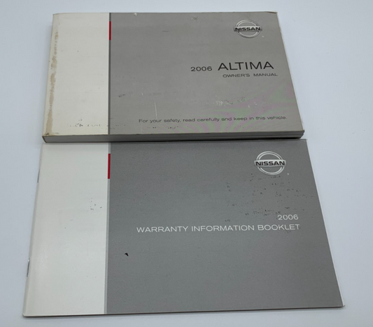 2006 Nissan Altima Owners Manual Set OEM A04B31007