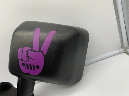 2015-2017 Jeep Wrangler Driver Side View Manual Door Mirror Black