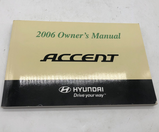 2006 Hyundai Accent Owners Manual OEM A01B04008