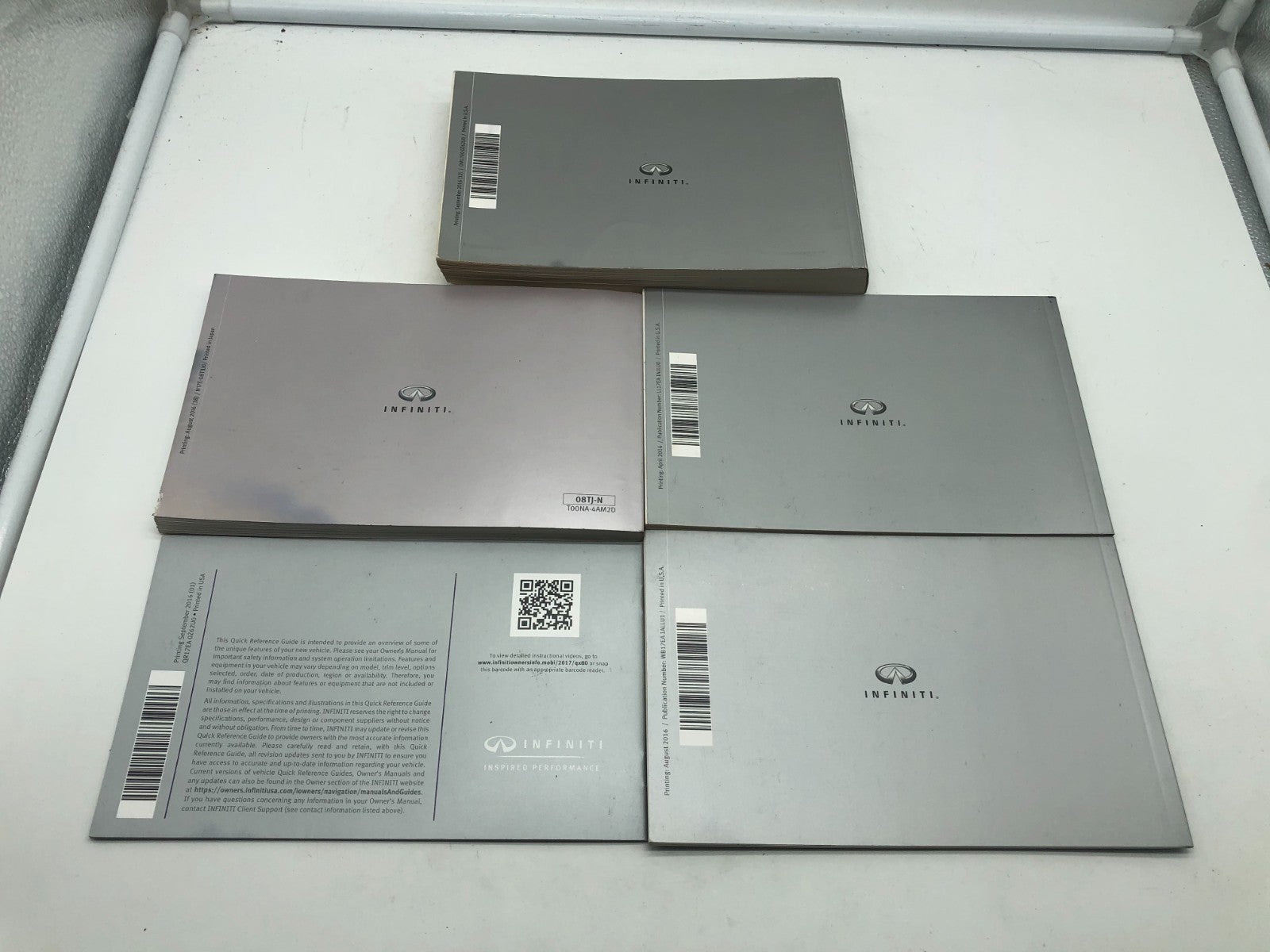 2017 Infiniti QX80 QX 80 Owners Manual Set OEM D03B07010