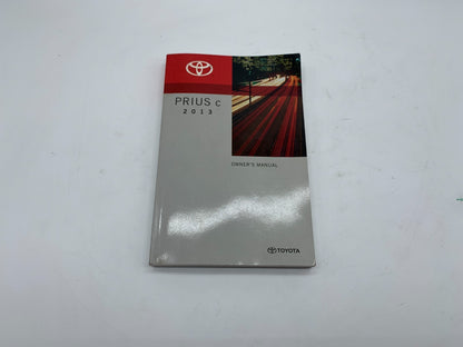 2013 Toyota Prius C Owners Manual OEM B01B22008