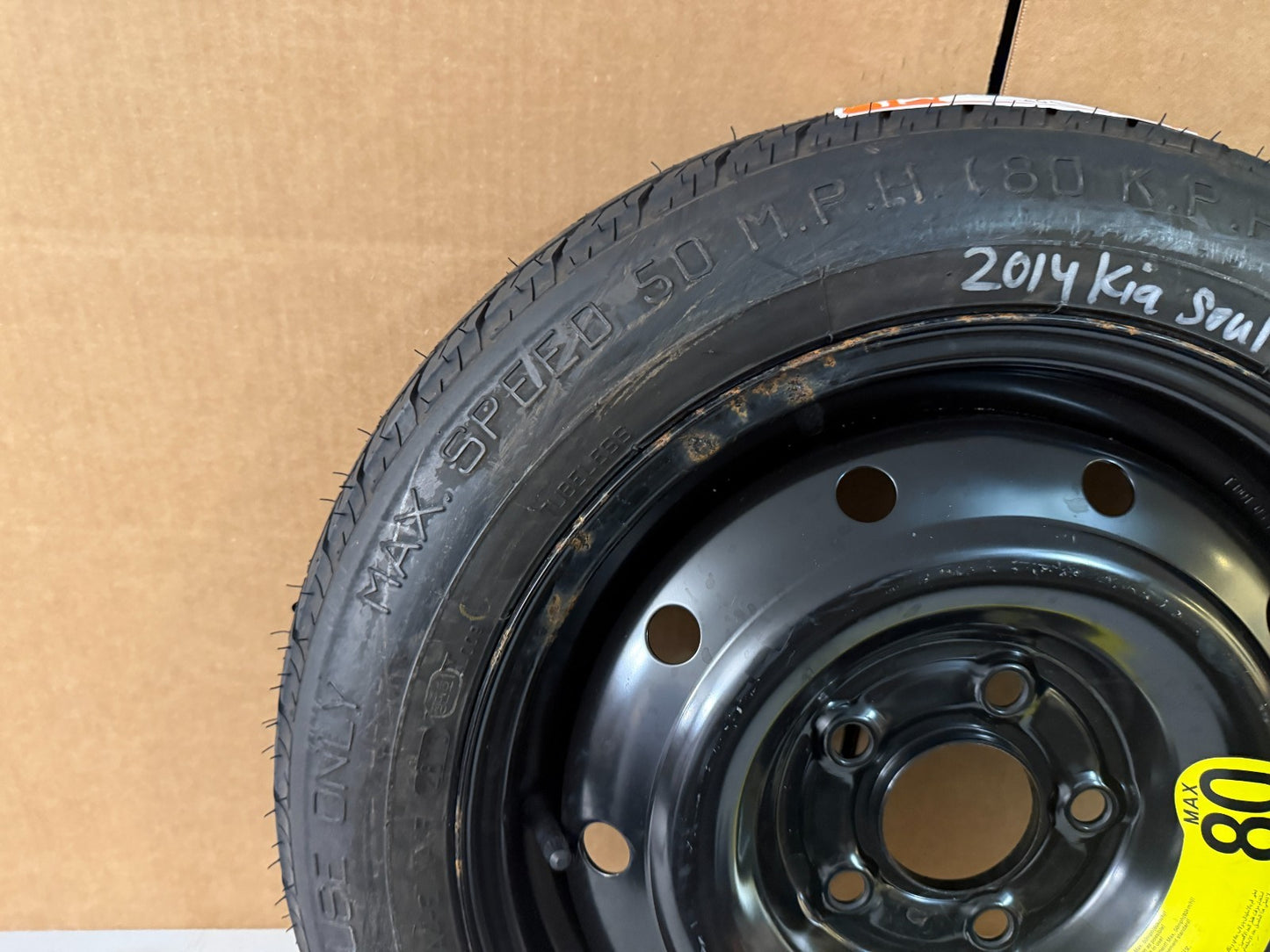 2010-2014 Kia Forte Soul 15" Spare Tire Compact Donut Wheel T125/80D15 OEM