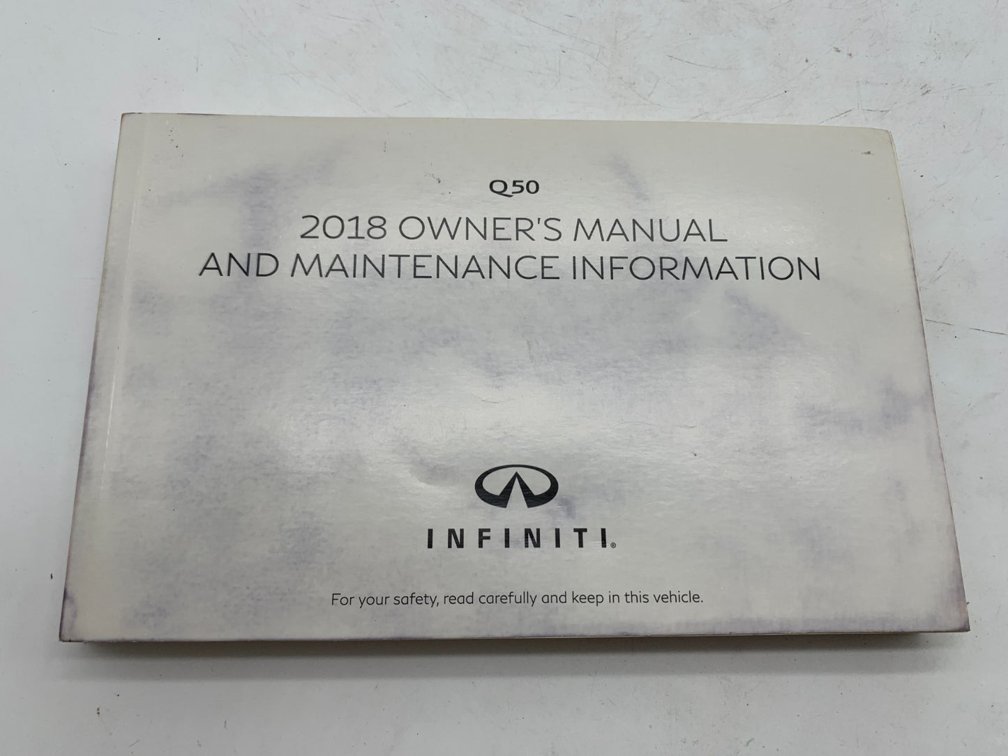 2018 Infiniti Q50 Owners Manual Set with Case OEM A02B40008