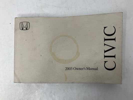 2003 Honda Civic Owners Manual OEM A02B41022