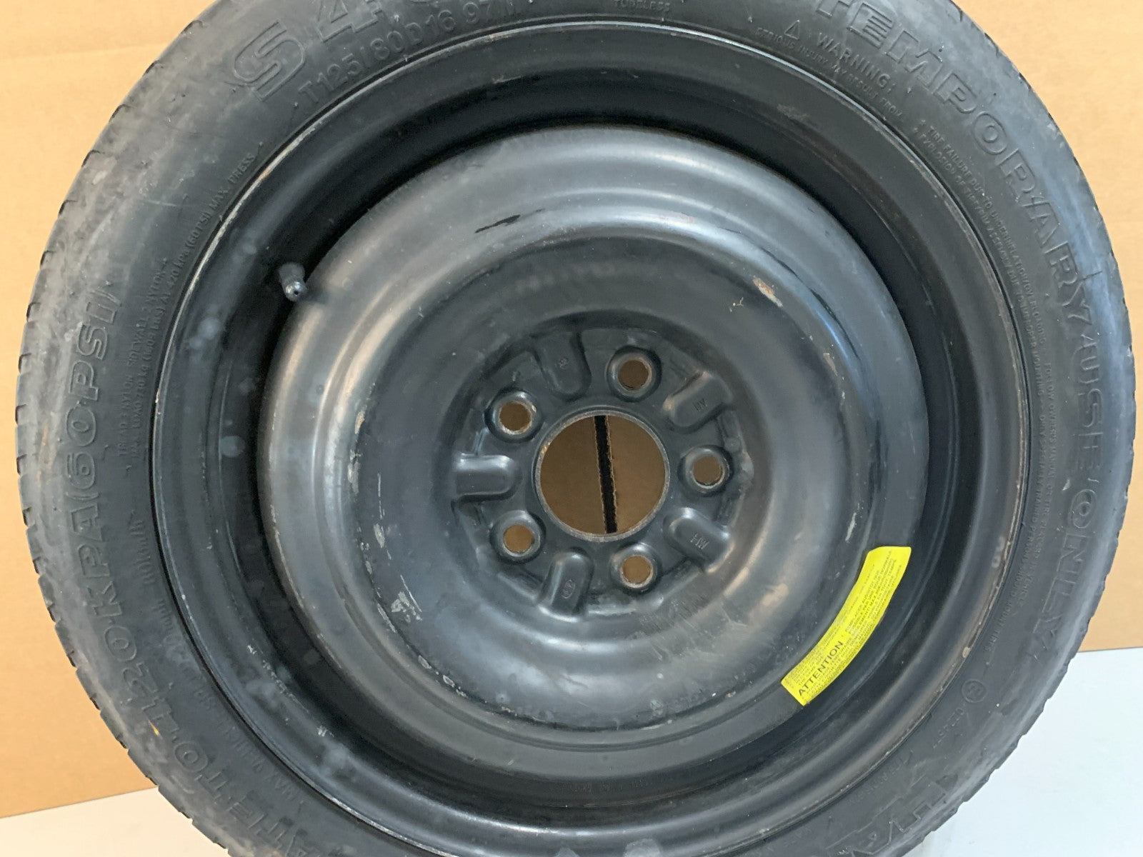 2006-2014 Hyundai Sonata 16" Spare Tire Wheel Compact Donut T125/80D16 OEM
