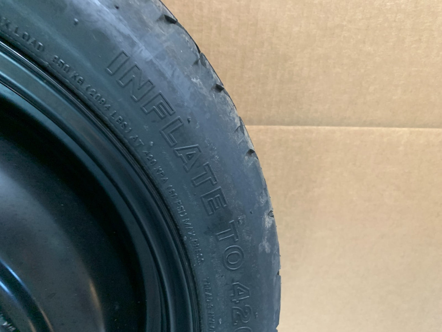 2010-2012 Lexus HS250 HS 250 17" Spare Tire Wheel Compact Donut T145/70D17