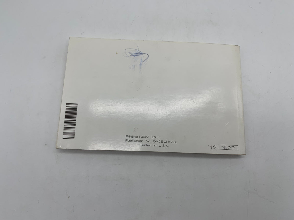 2012 Nissan Versa Owners Manual Set OEM D01B66017