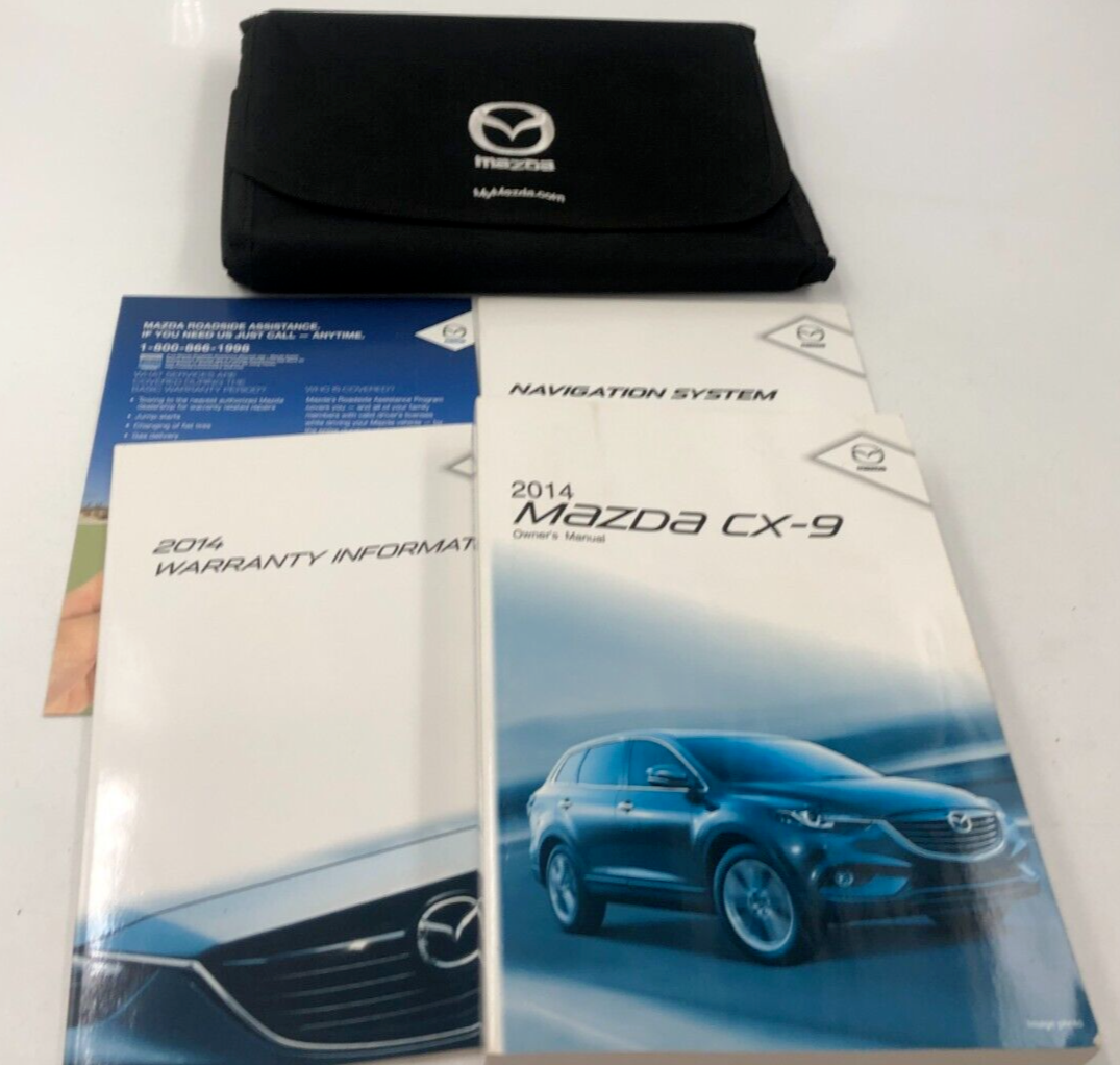 2014 Mazda CX-9 CX9 Owners Manual Set with Case OEM C01B38084