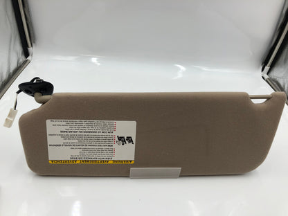 2005-2010 Toyota Sienna Passenger Sun Visor Tan Illuminated OEM D02B65001