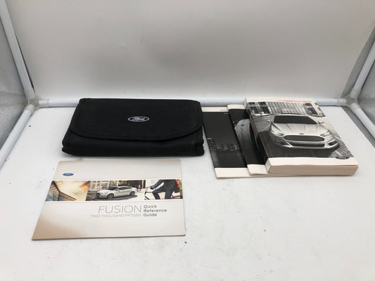 2015 Ford Fusion Owners Manual Set with Case OEM C02B46011