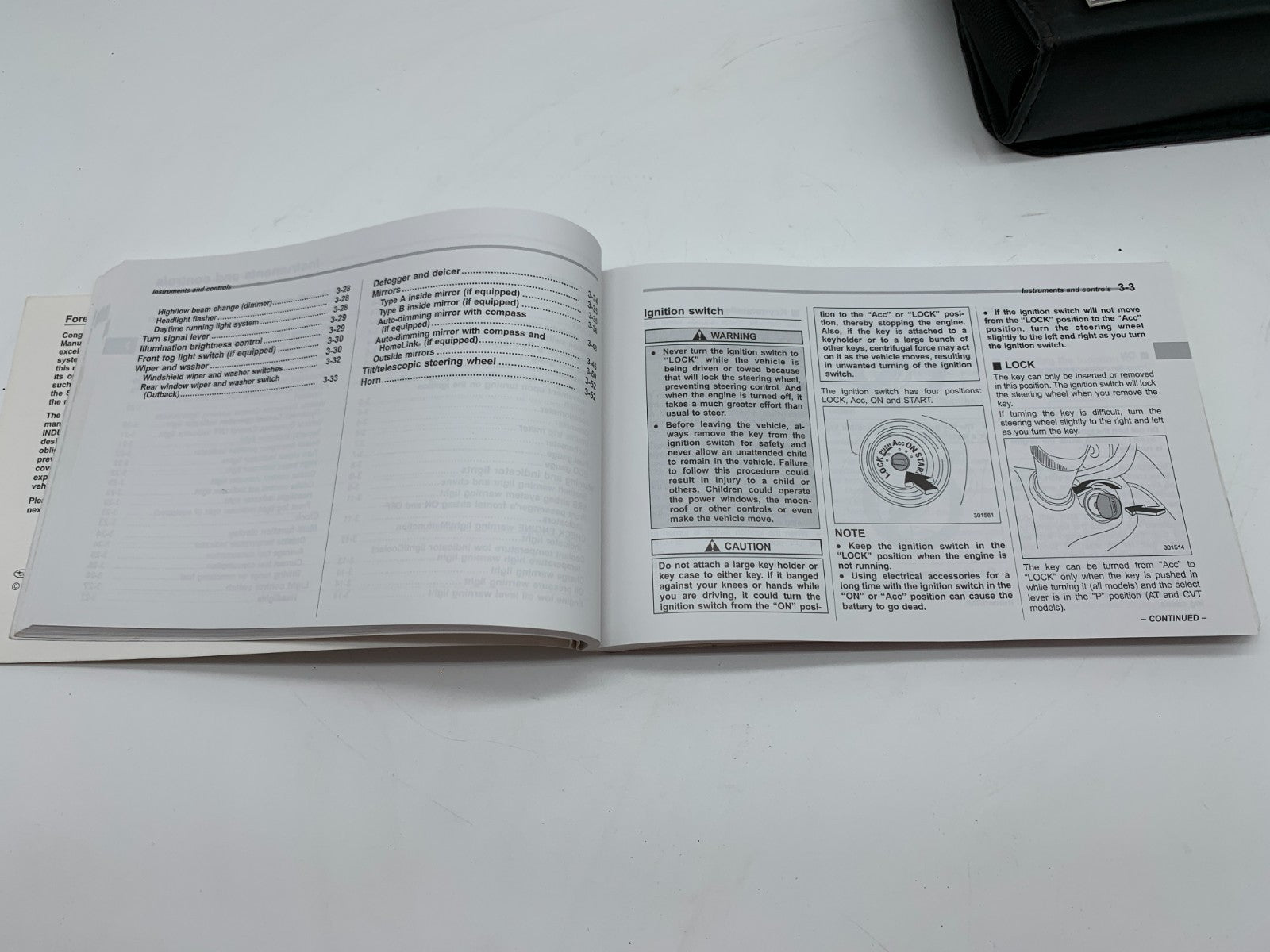 2012 Subaru Legacy Outback Owners Manual Set with Case OEM B01B23005