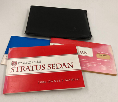2006 Dodge Stratus Sedan Owners Manual Set with Case OEM C01B55050