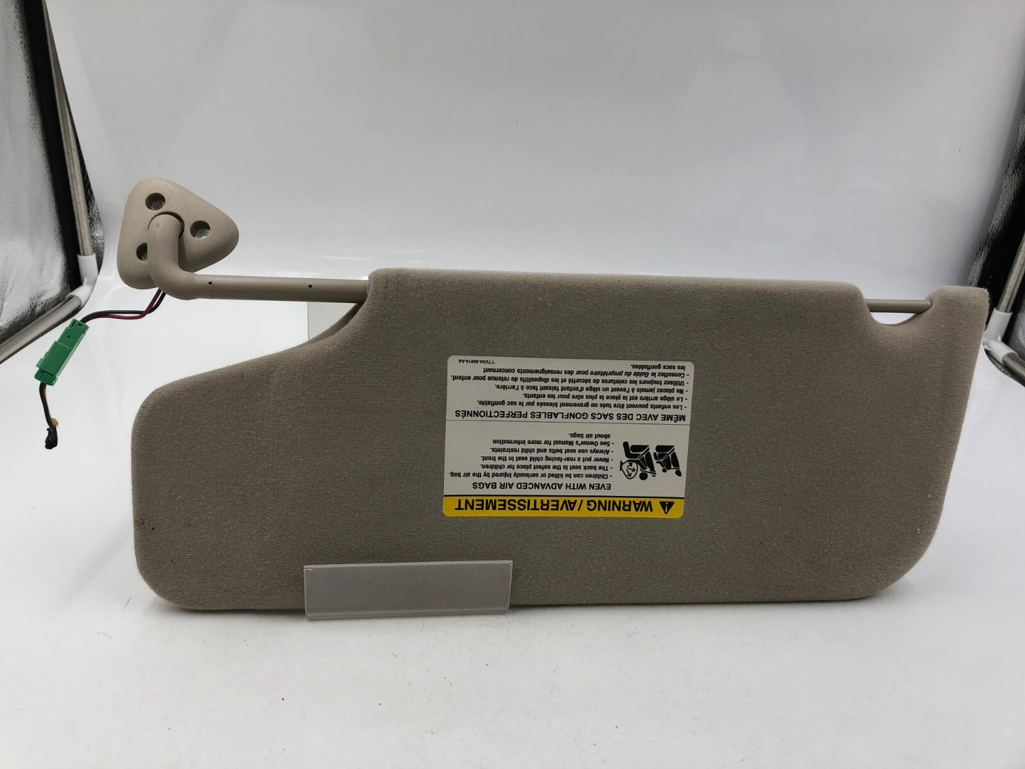 2008-2009 Mercury Sable Passenger Sun Visor Tan Illuminated OEM B02B29003