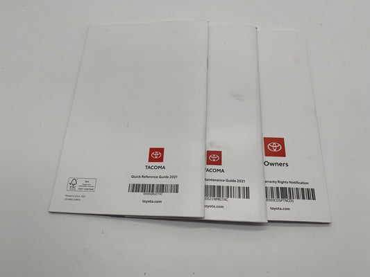 2021 Toyota Tacoma Owners Manual Set OEM C01B36004