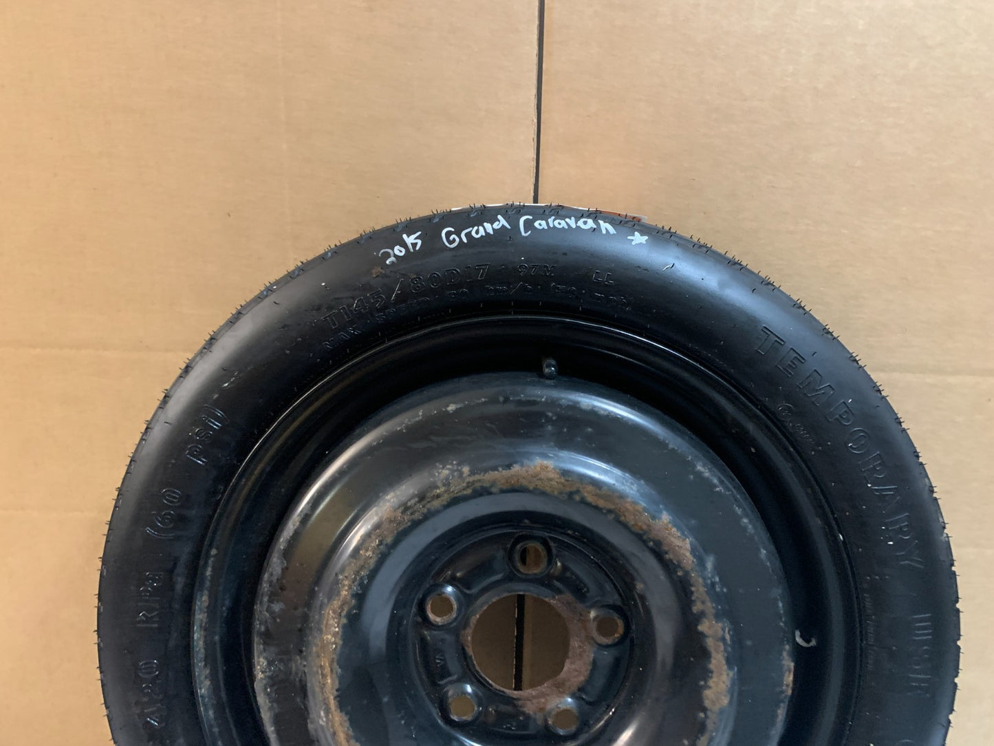 2012-2020 Dodge Grand Caravan Journey 17" Spare Tire Compact Donut T145/80D17