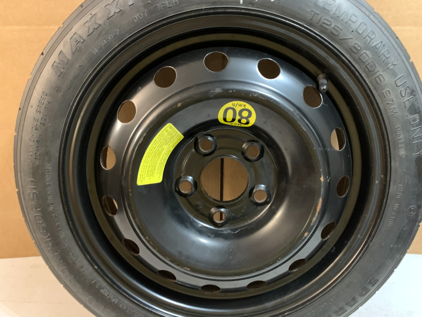 2011-2018 Kia Optima 16" Spare Tire Compact Donut T125/80D16 OEM Spare