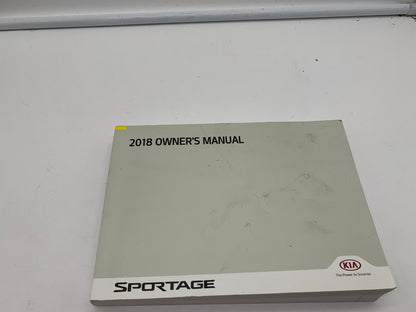 2018 Kia Sportage Owners Manual OEM