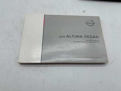 2018 Nissan Altima Sedan Owners Manual Set With Case OEM A04B05014