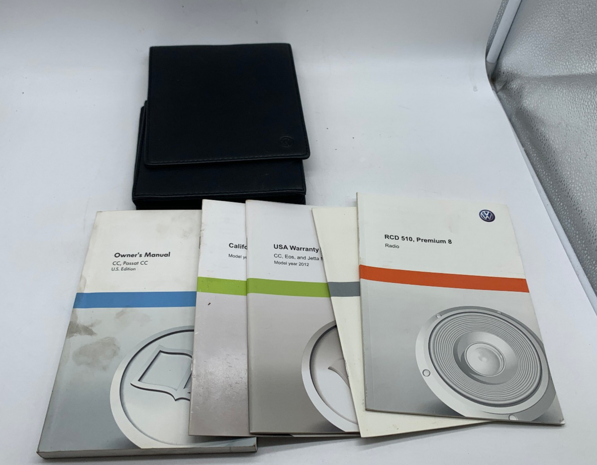 2012 Volkswagen Passat Owners Manual Set with Case OEM R01B33009