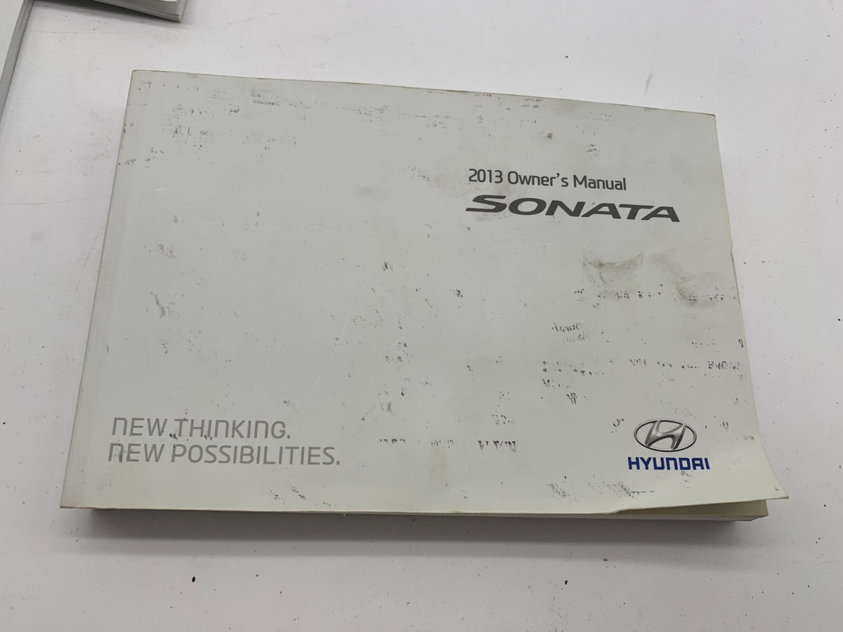 2013 Hyundai Sonata Owners Manual Set with Case OEM R01B23010