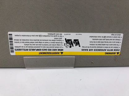 2013-2021 Buick Encore Passenger Sun Visor Beige Illuminated OEM C04B11005