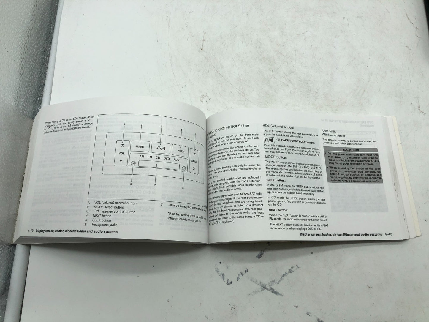 2004 Nissan Quest Owners Manual Set with Case OEM A04B45038