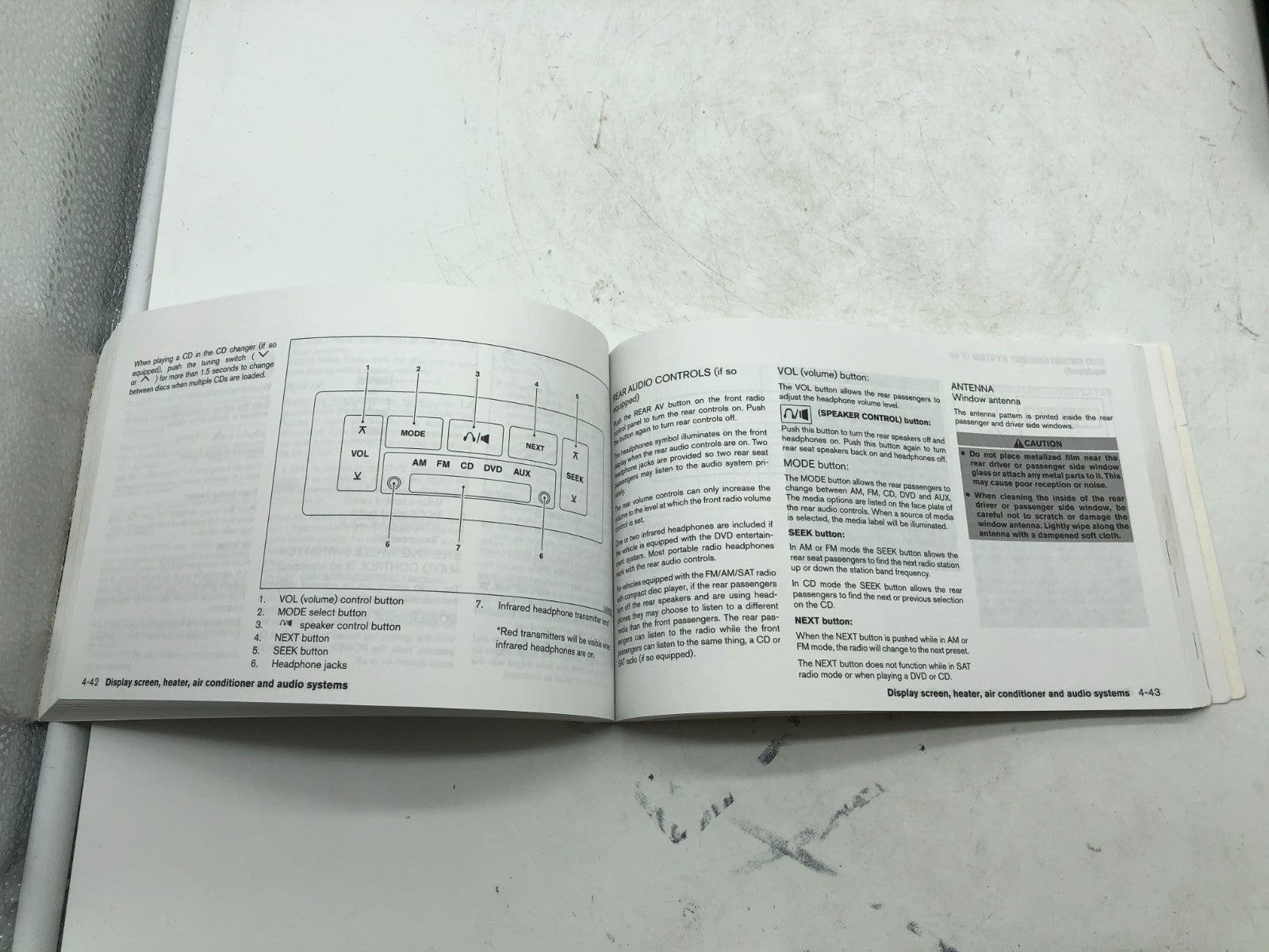 2004 Nissan Quest Owners Manual Set with Case OEM A04B45038