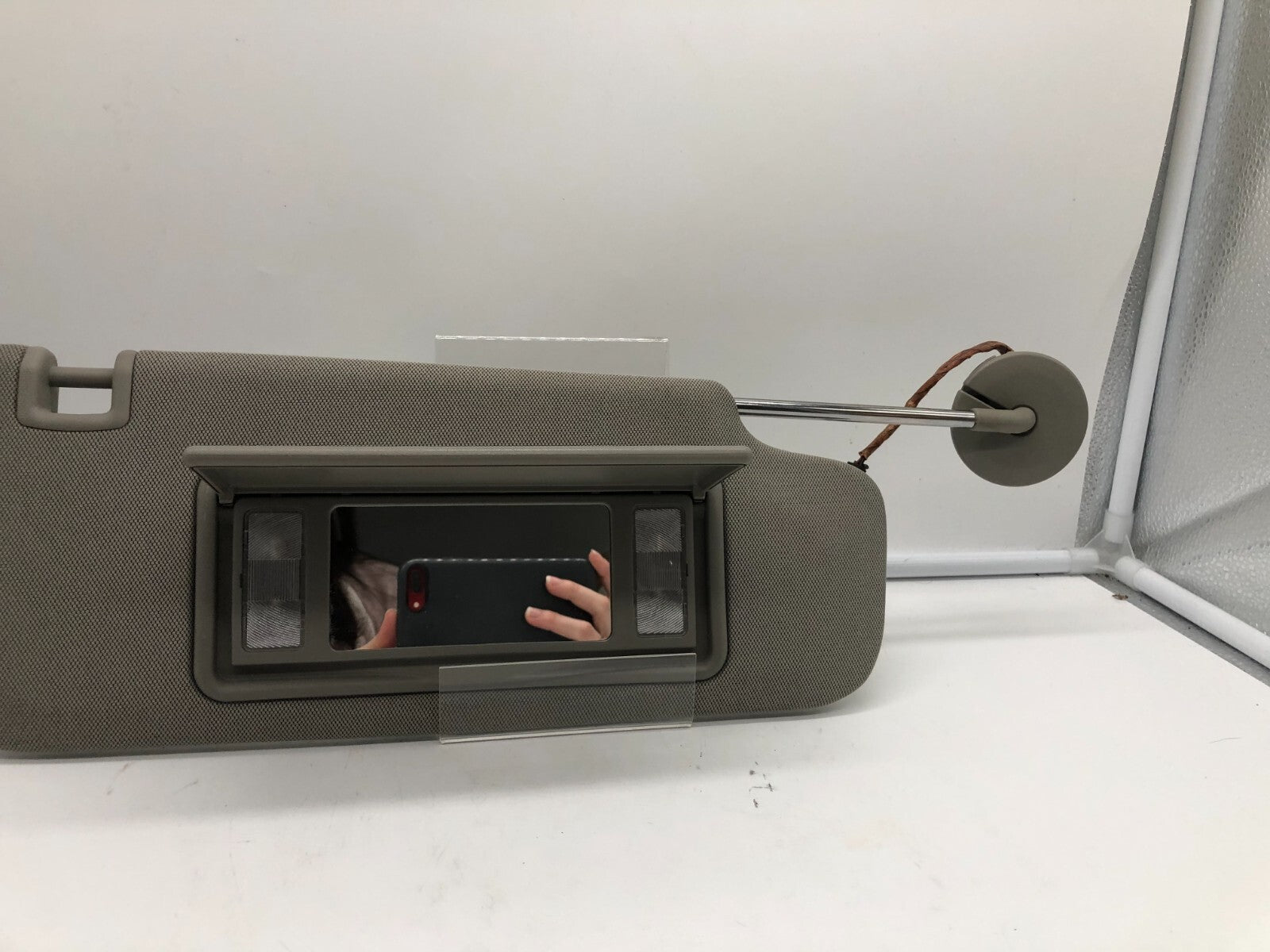 2013 Cadillac ATS Passenger Sun Visor Gray Illuminated OEM B04B50052