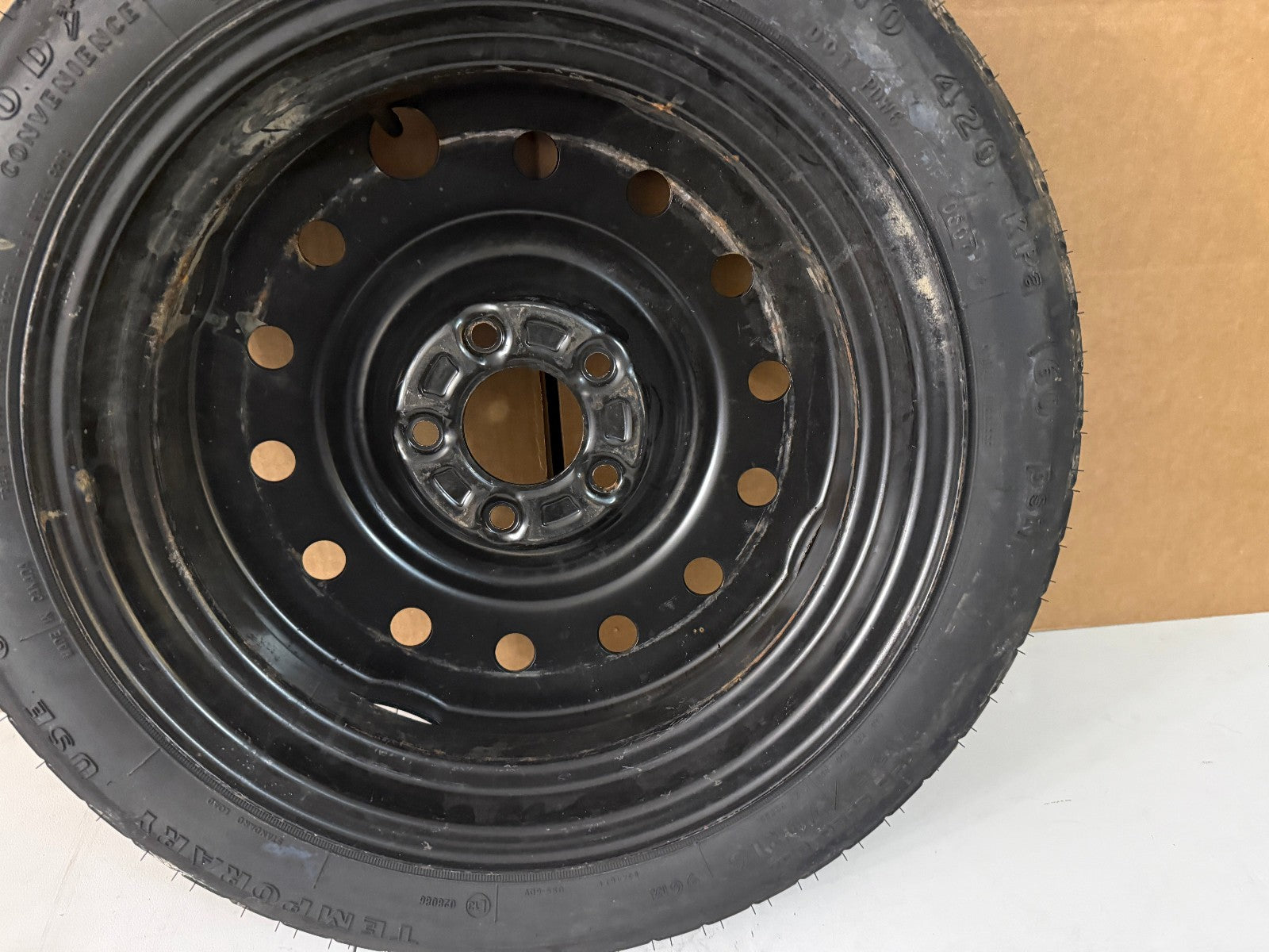 2003-2007 Cadillac CTS Spare Tire 16" Compact Donut with Jack Kit T125/70R16 OEM