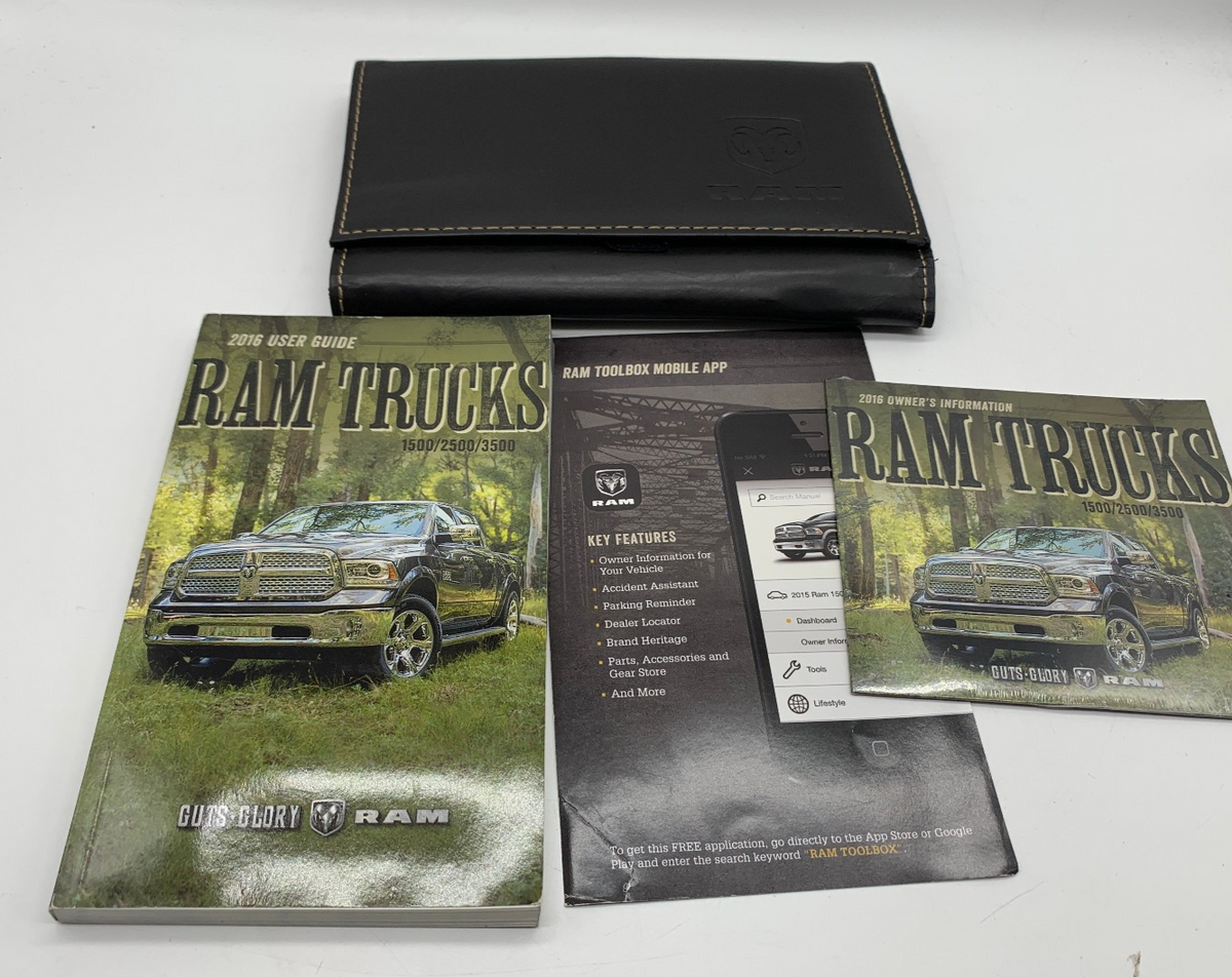 2016 Ram 1500 2500 3500 Owners Manual with Case OEM R01B09036