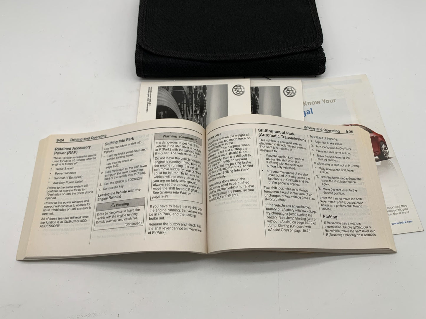2014 Buick Regal Owners Manual Set with Case OEM B04B25015