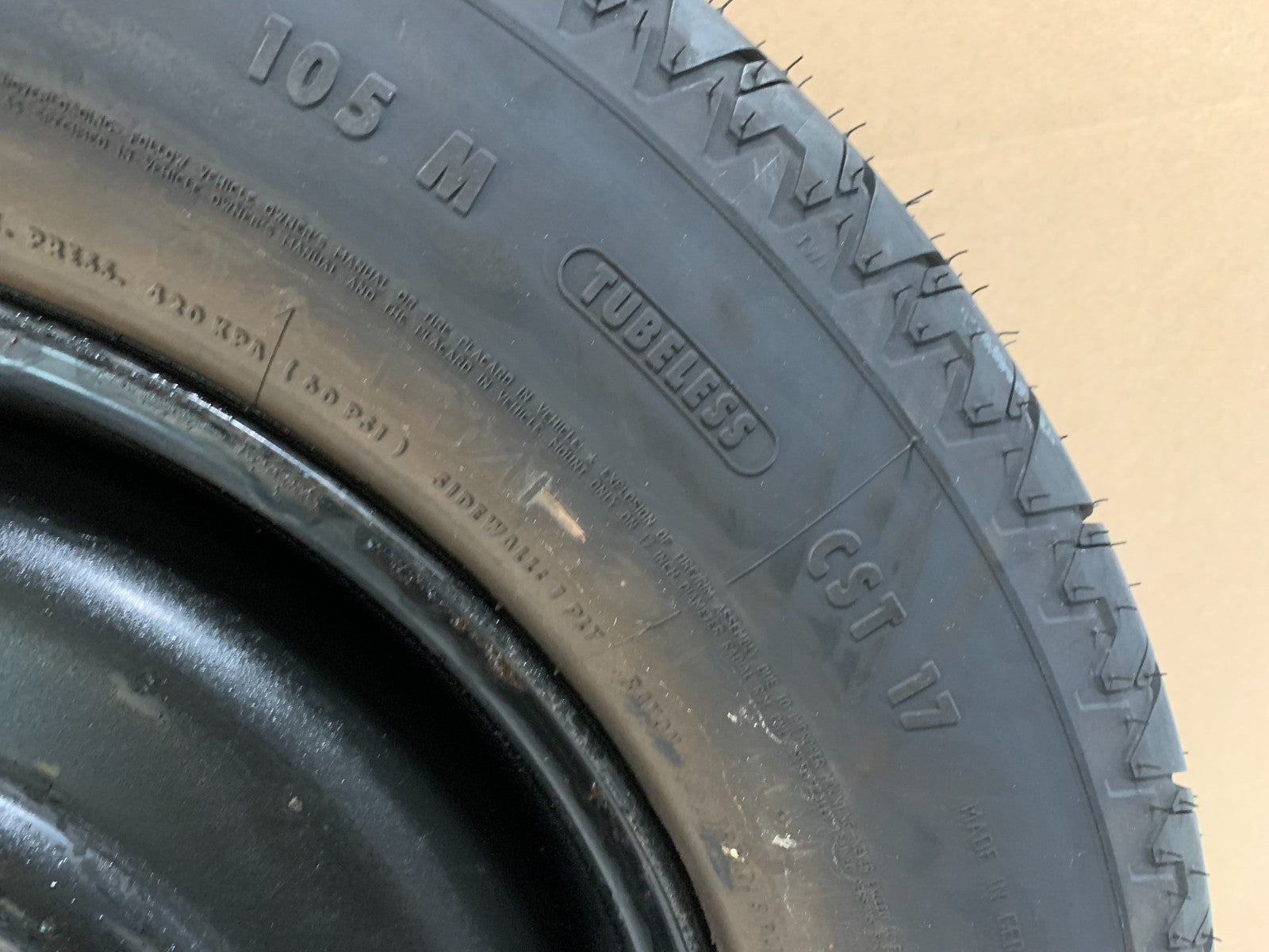 2006-2014 2017-2025 Honda Ridgeline  17" Spare Tire Wheel Compac Donut T16590R17
