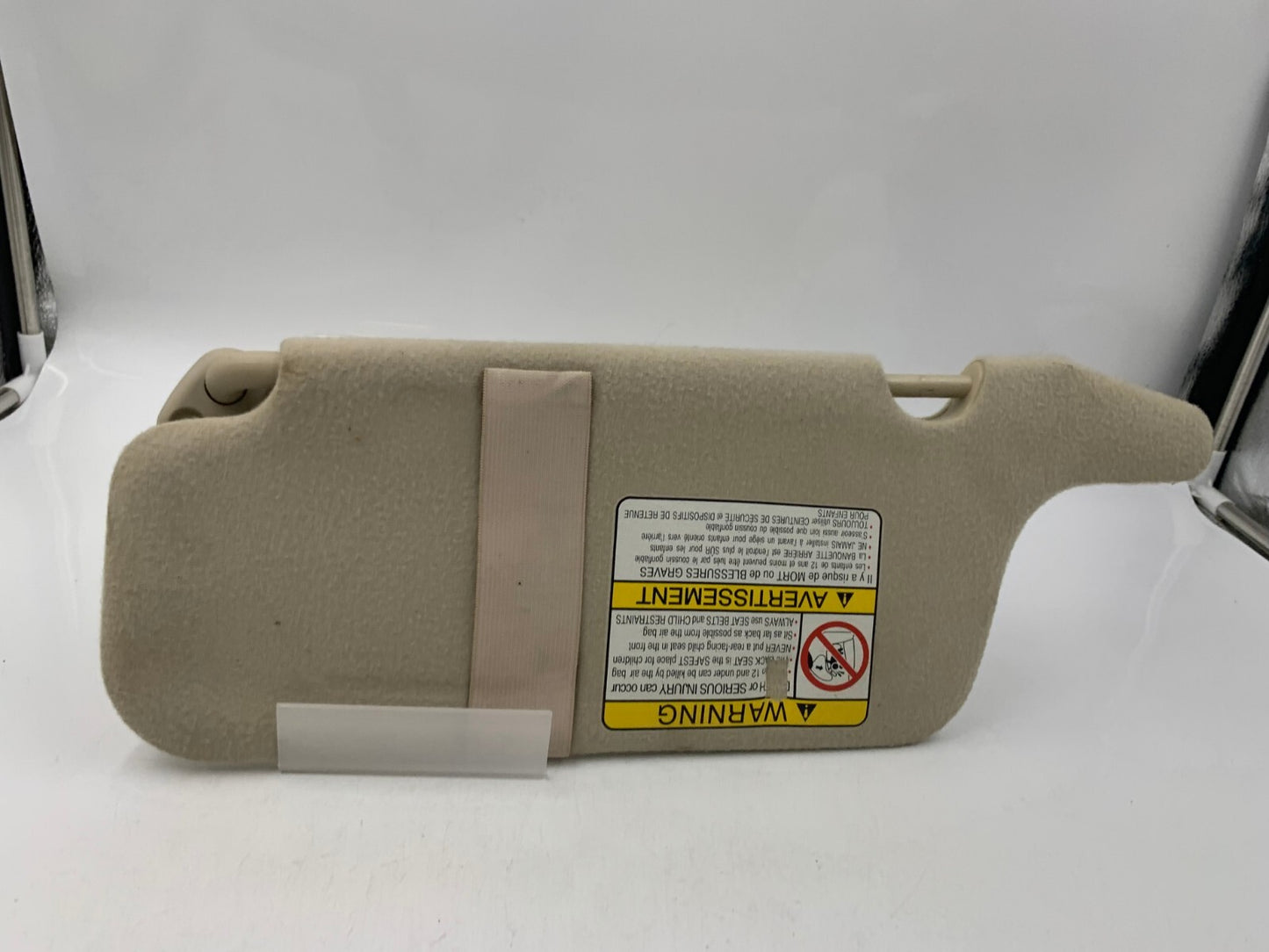 2000-2001 Subaru Legacy Passenger Sun Visor Beige OEM B02B56039