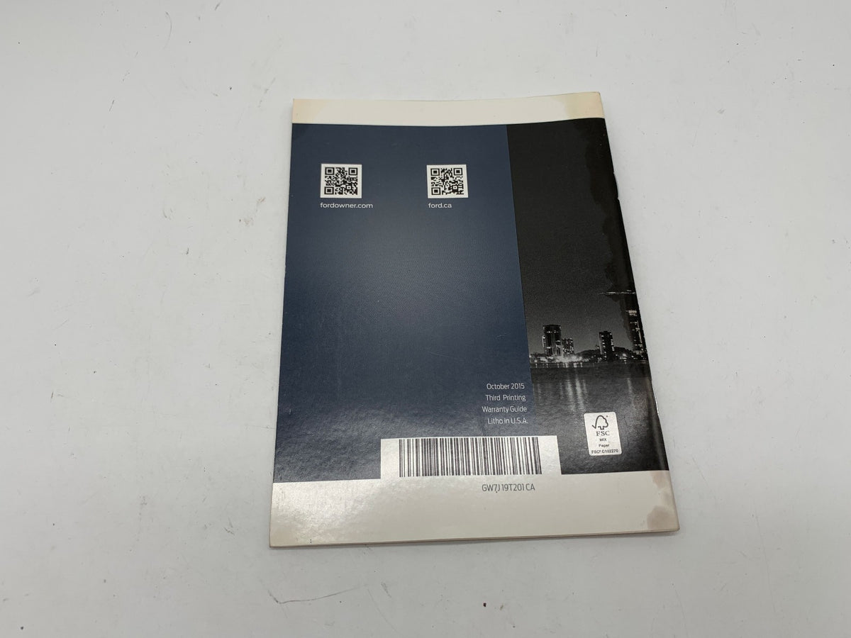 2016 Ford Fusion Owners Manual Set with Case OEM D01B26030