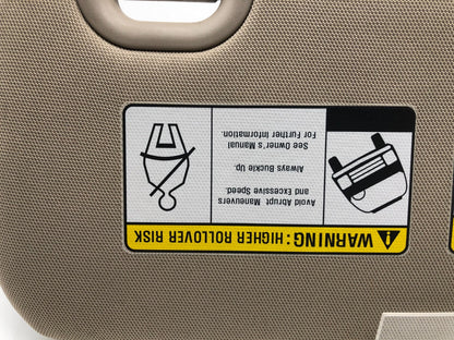 2013-2019 Hyundai Santa Fe Driver Sun Visor Beige Illuminated OEM A01B36002