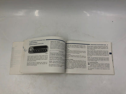 1999 Chrysler LHS Owners Manual with Case OEM E01B51027
