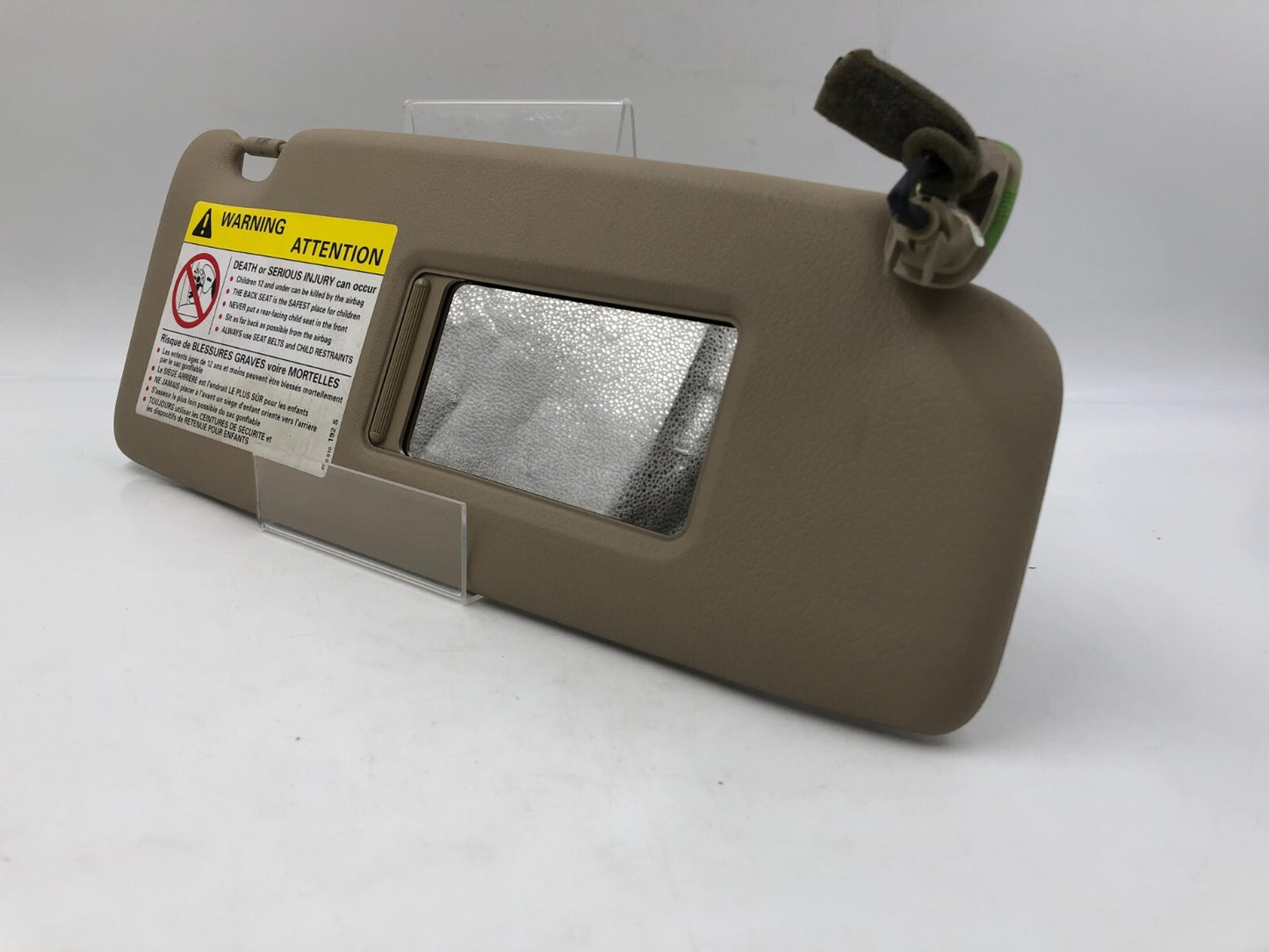 2003-2009 Audi A4 Passenger Sun Visor  Tan Illuminated OEM E01B27084