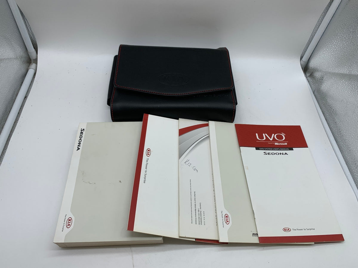 2015 Kia Sedona Owners Manual Set with Case OEM R01B01015