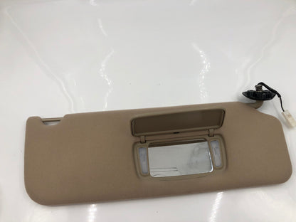 2005-2010 Toyota Sienna Passenger Sun Visor Tan Illuminated OEM D02B65001