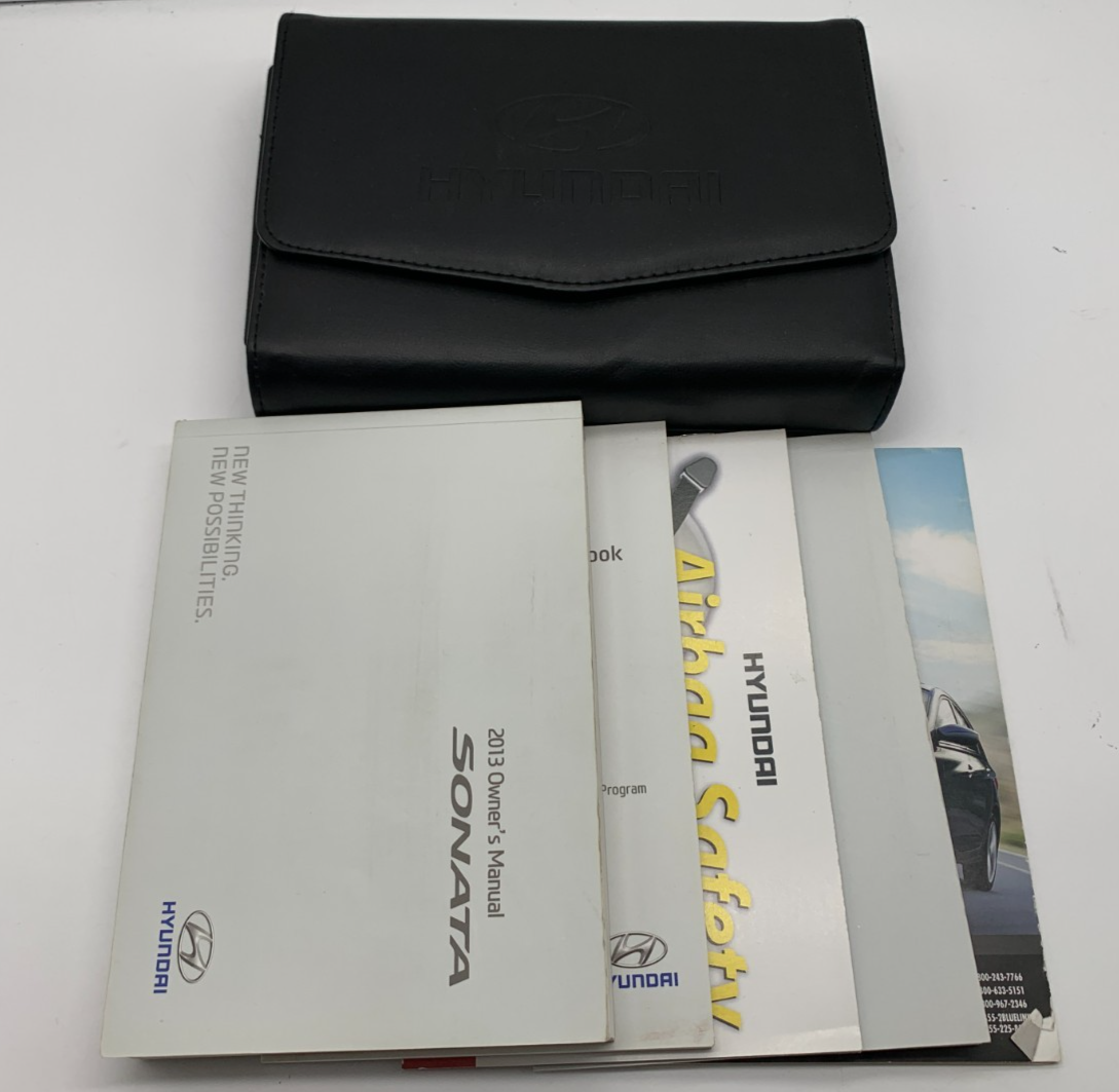 2013 Hyundai Sonata Owners Manual Set with Case OEM C03B66011