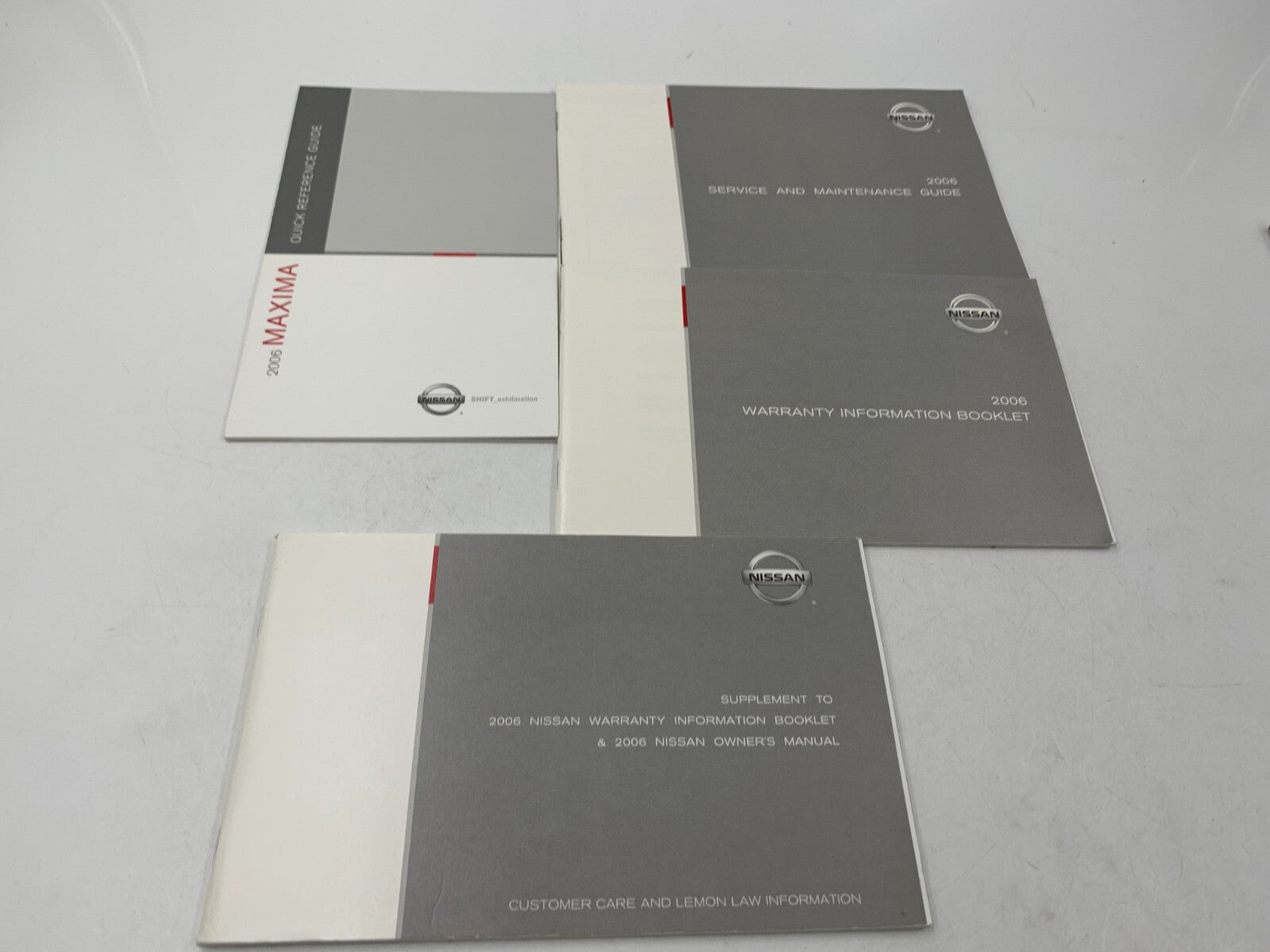 2006 Nissan Maxima Owners Manual Set with Case OEM B02B38083