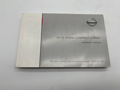 2015 Nissan NV200 Owners Manual with Case OEM C01B49005