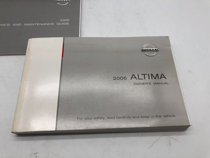2006 Nissan Altima Owners Manual Set with Case OEM R01B14012