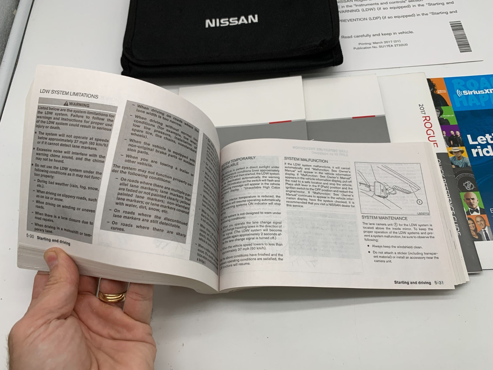 2016 Nissan Rogue Owners Manual Set with Case OEM B04B27013