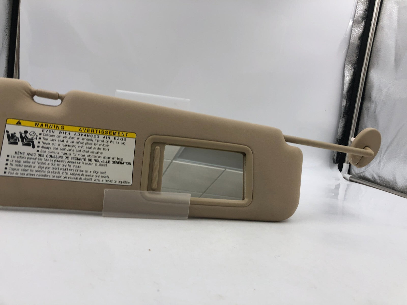2007-2009 Lexus ES350 Passenger Sun Visor Tan OEM  A01B30023