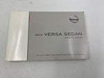2015 Nissan Versa Sedan Owners Manual Set with Case OEM D01B35025