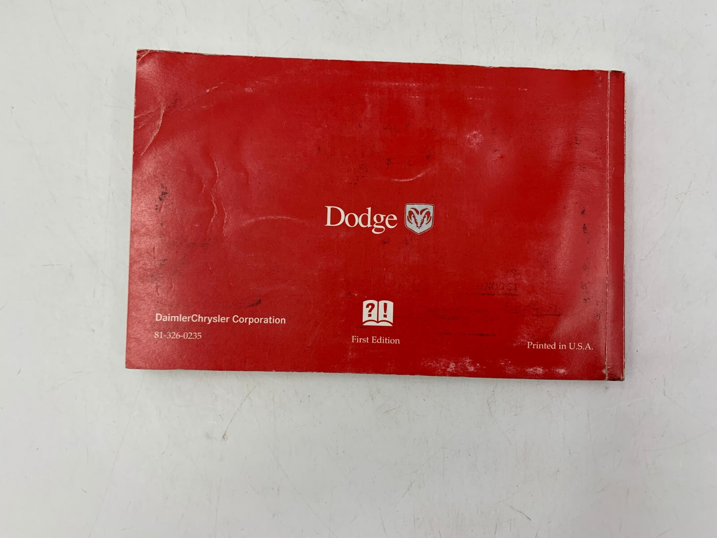 2002 Dodge Durango Owners Manual OEM A01B52034
