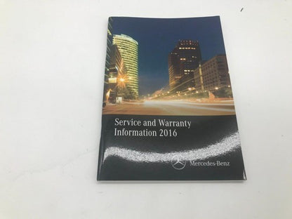 2016 Mercedes-Benz CLA-Class Owners Manual Set with Case OEM R01B07005