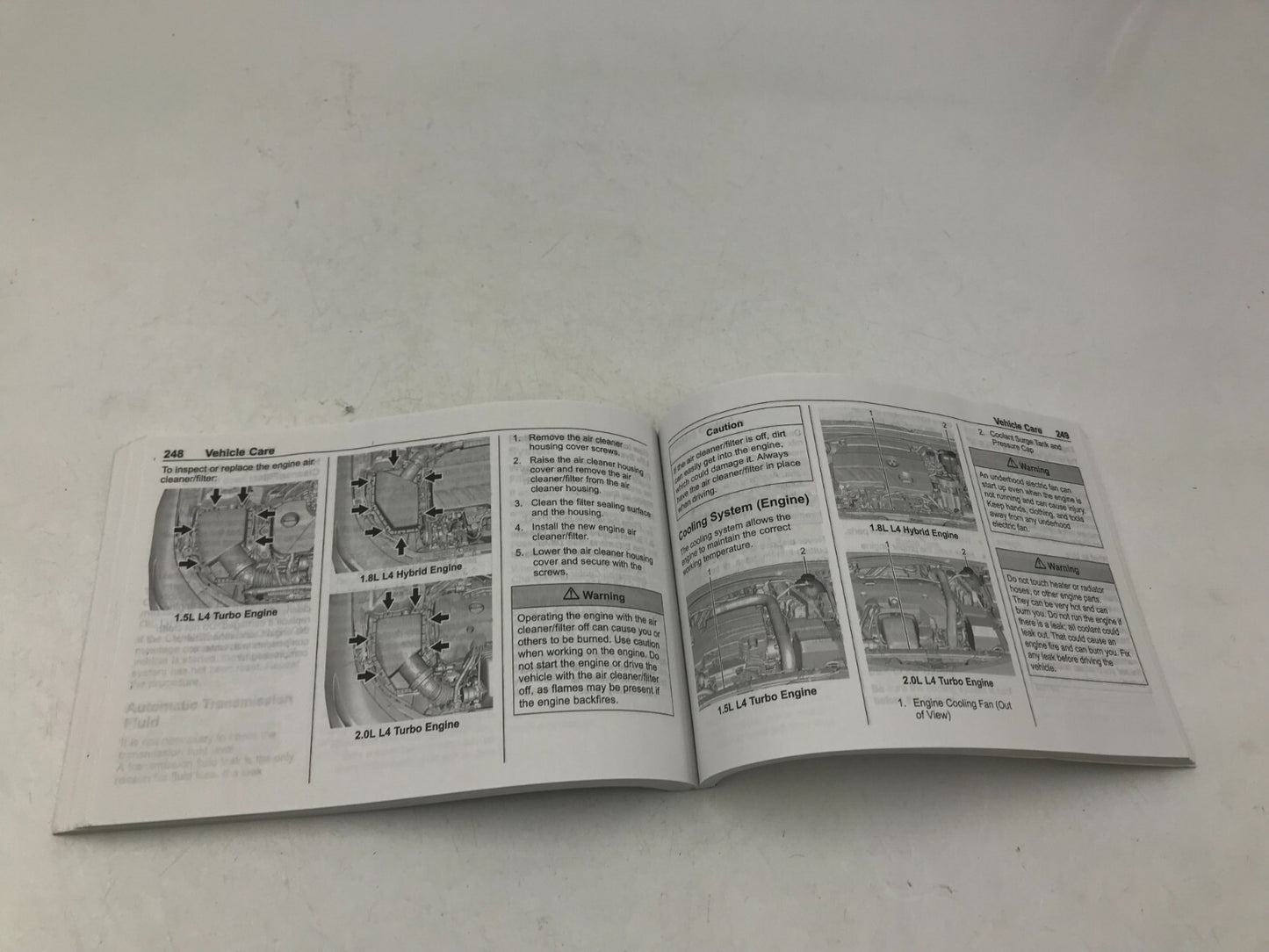 2019 Chevrolet Malibu Owners Manual Set OEM C01B14013