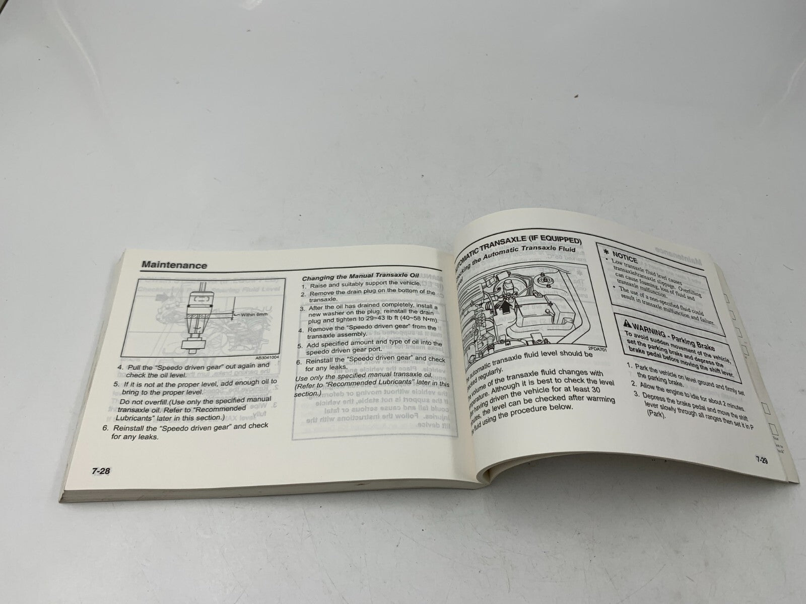 2003 Kia Rio Owners Manual OEM D04B31087